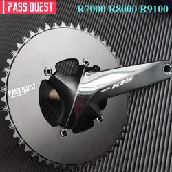 PASS QUEST 110BCD 46T-60T Chainring for Shimano 105 R7000/ULTEGRA R8000/DURA-ACE R9100 Crank,Support 10-12 Speed Ordinary Chain