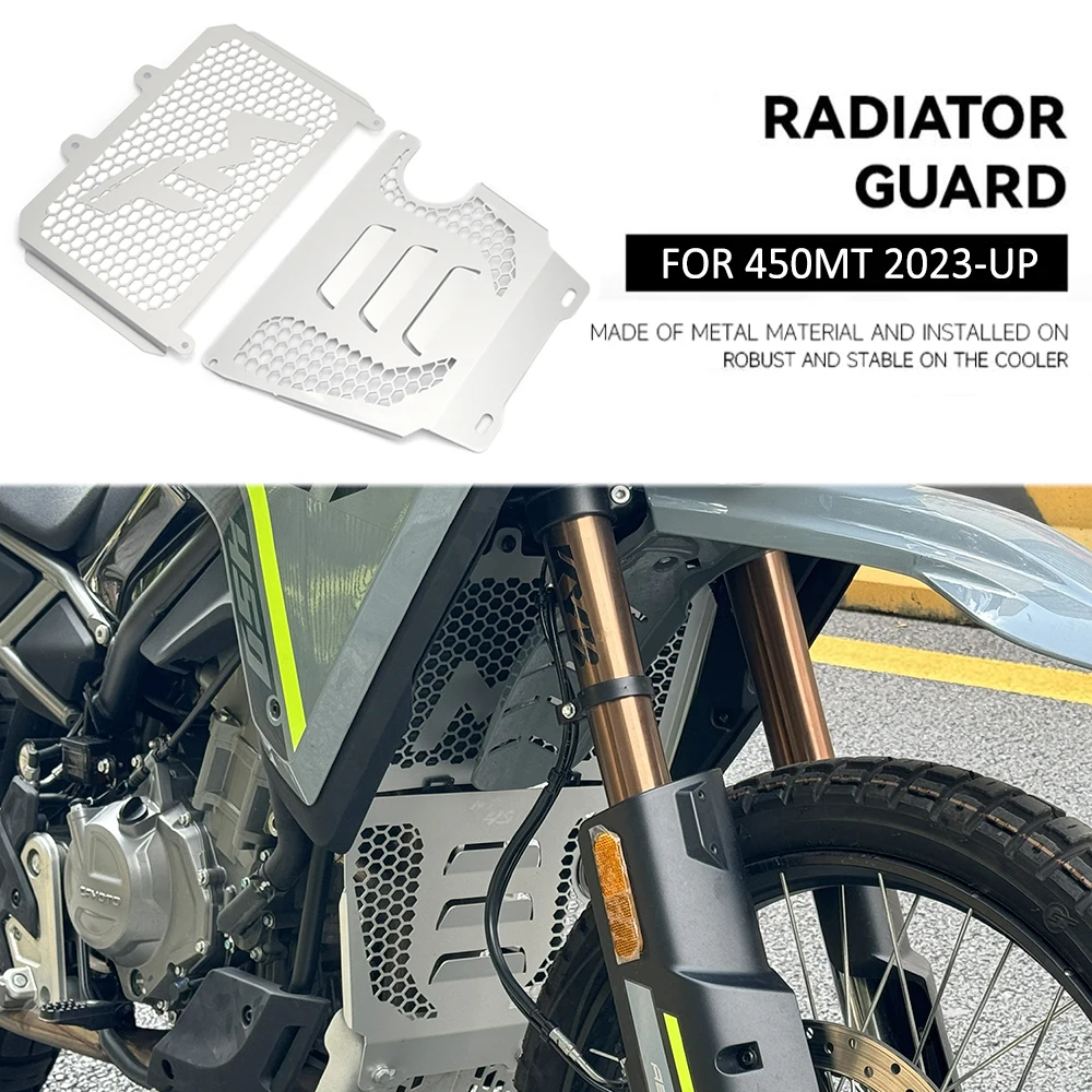 New Motorcycle Engine Water Tank Radiator Grill Oil Cooler Guard Protection Cover FOR CFMOTO 450MT MT450 450 MT 450 2023-UP