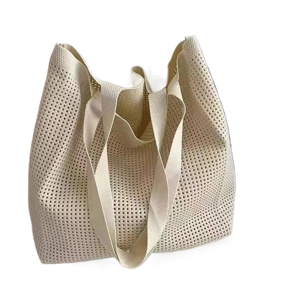 

Trendy Casual Hollow Woven Bag Hollow Out Tote Braided Underarm Bag Large Capacity Lazy Style Woman Shopping Bag Summer