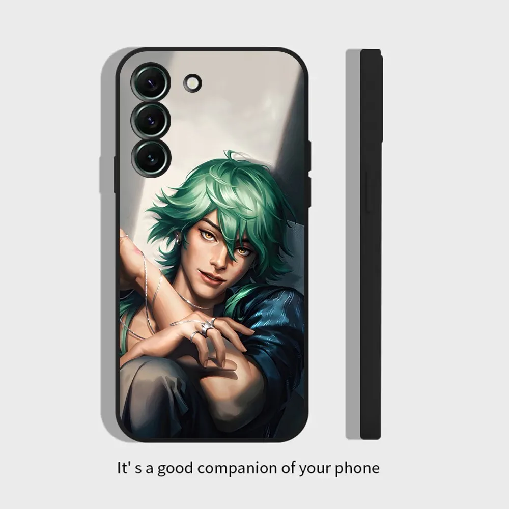 Heartsteel Ezreal League-of legends Phone Case For Samsung S23,22,21FE 20,10lite 9,8,5plus 6,7edge Note20,20ultra Black Silicone