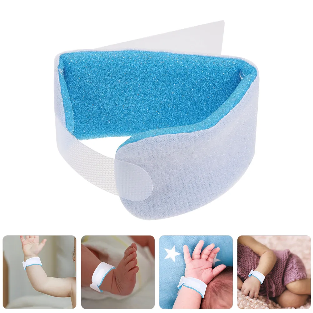 

2Pcs Baby Identification Sponge Wristband Comfortable Band for Newborn Safety Recognition Hospital Wristband