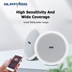 6inch 10W audience Active Bluetooth Ceiling Speaker Built In Digital Class D Amplifier ceiling acoustics SmartHome MusicSpeakers