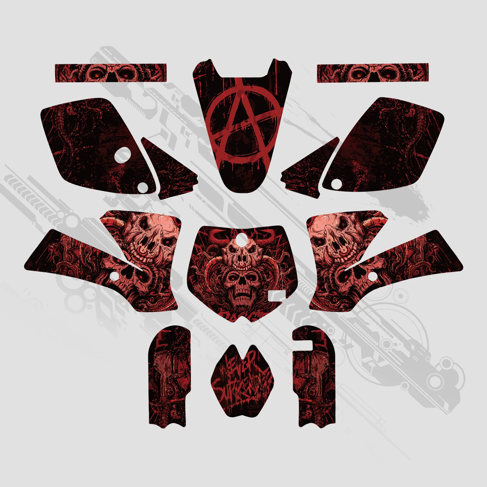 NICECNC Für KTM SX 65 SX65 2002-2008 Motocross Verkleidung Grafiken Hintergrund Aufkleber Sticker Anpassbar 2007 2006 2005 2004 2003 – Detail 7