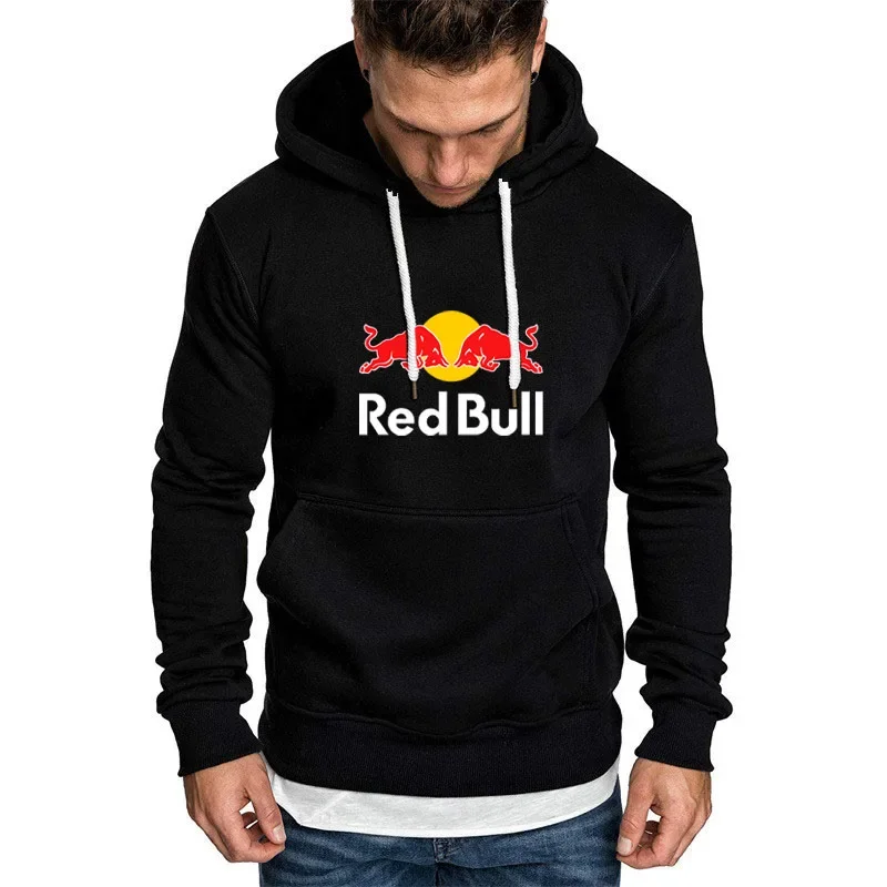 2025 New Red Bull Hoodie Fashion Outdoor Sports 3D Printing Men's Pullover Outdoor Sportswear Racing Hoodie Red Bull Clothing