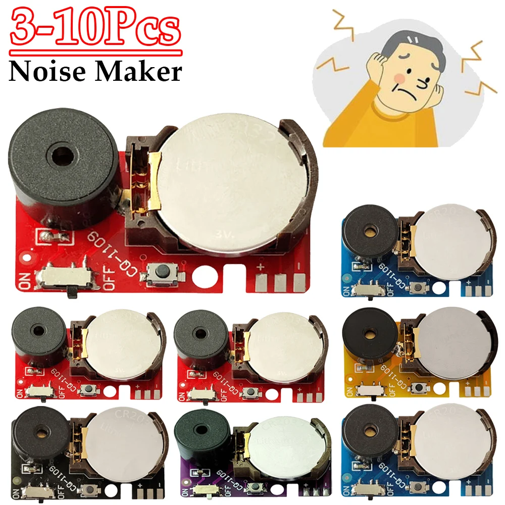 3-10Pcs Cricket Noise Maker Prank PCB Beeping Hidden Prank Lrritating Noise Continuously Annoying Sound for Fool\'s Day Halloween