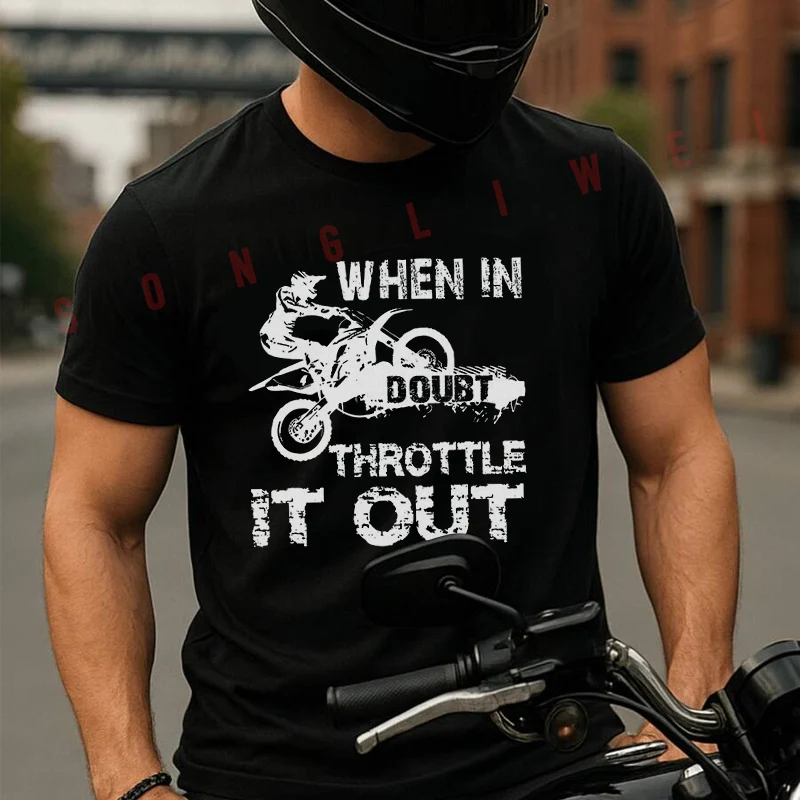 

Motocross Riding Theme Men's T-shirt Summer Cotton Short Sleeved Casual TShirt O-Neck Unisex Tops
