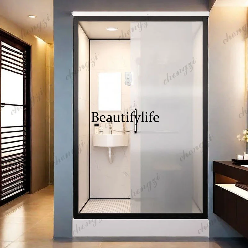 

Integral shower room, toilet, integrated toilet, bathroom, squatting pit
