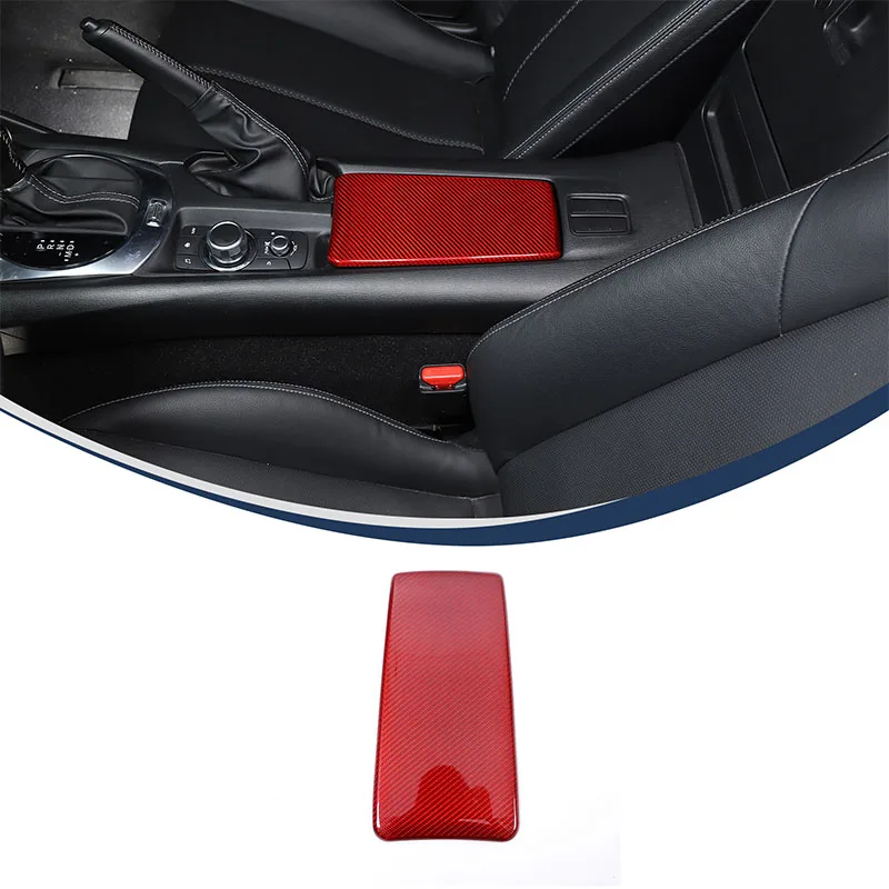 For Mazda MX-5 2016+ Car center console armrest box decorative cover Real carbon fiber interior accessories 1 Pcs