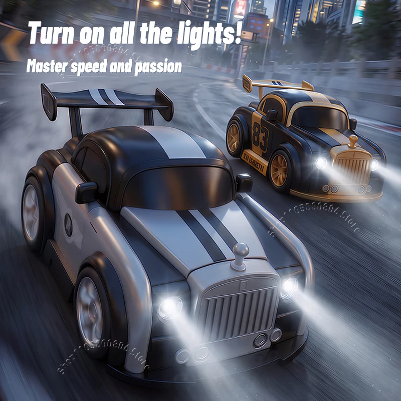 New Upgraded 2.4G Remote Control Stunt Car 360° Rotation&Drifting Magnetic Modification With Music & Lights RC Toy Car for Kids - view 6