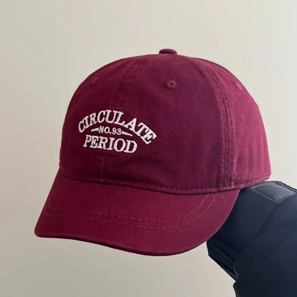 

Polyester Sports Baseball Cap Adjustable Letters Vintage Duck Tongue Cap Vintage Comfortable Outdoor Letters Baseball Hat