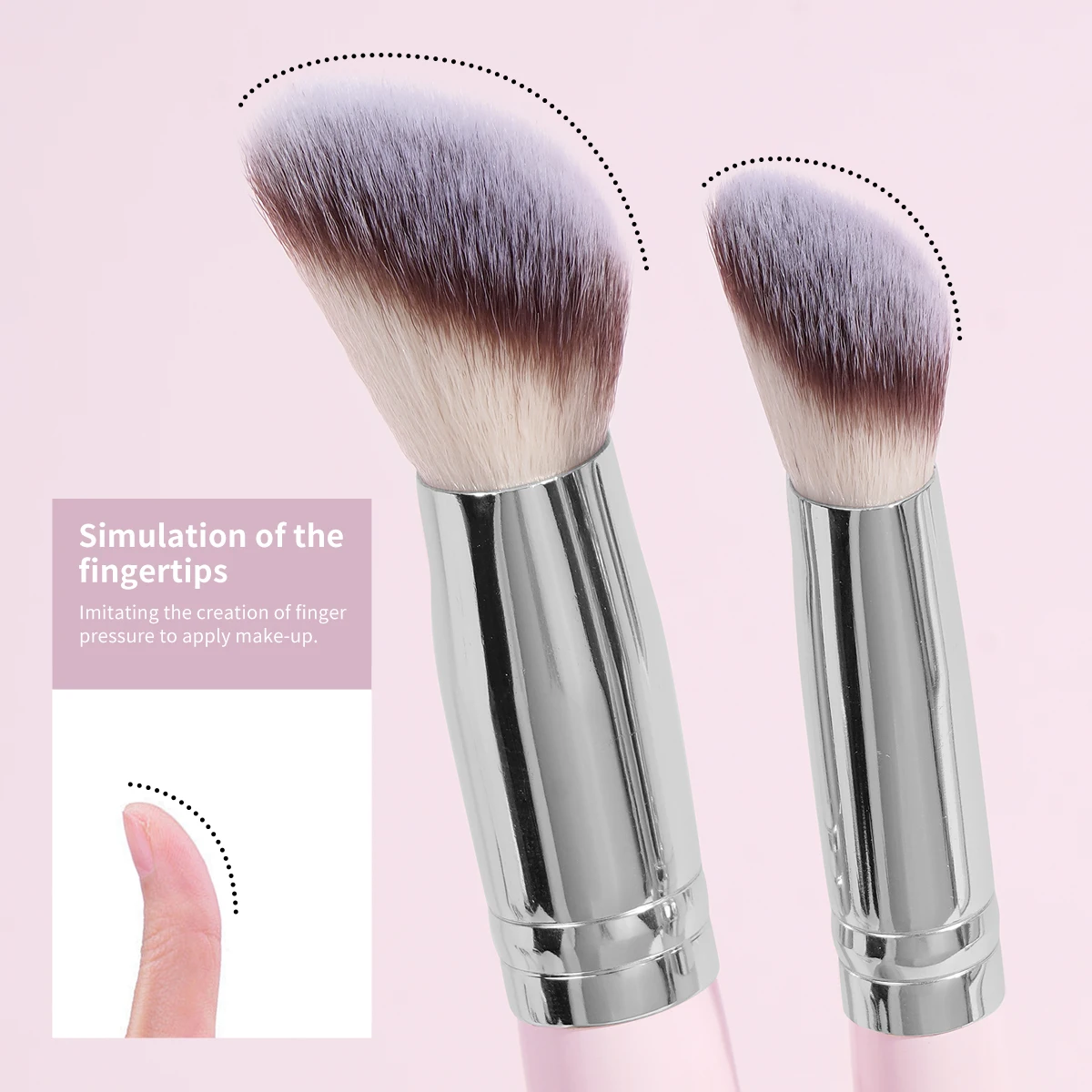 MAANGE 11pcs Makeup Brushes Set Foundation Concealer Brush with Eyeshadow Details Brushes Soft Bristle Beauty Tools for Travel