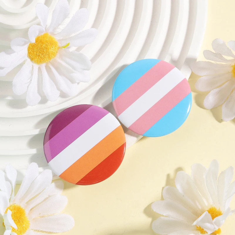 4pcs LGBTQ Rainbow Brooch Pride Month Badge Clothes Backpack Additions Unique Gifts for Friends And Family