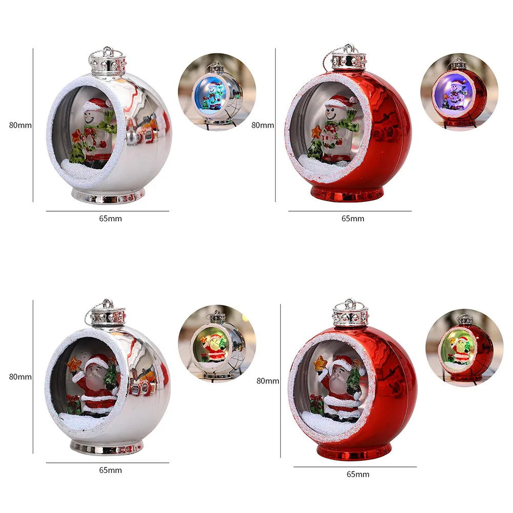 Hanging Decoration Home Party Decor LED Glowing Christmas Ball Ornament Decoration Hanging Balls for Christmas Tree