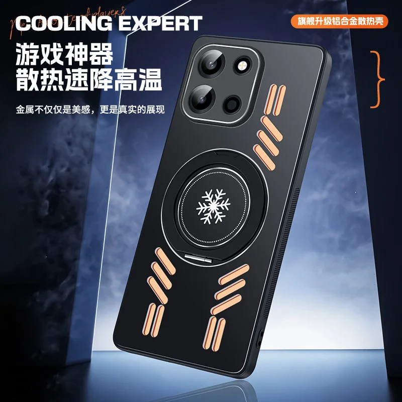 Cooling Heat Dissipation Armor Case For OnePlus Nord CE 6 Wireless Charging For Magsafe Magnetic Cover For OnePlus Nord CE6 Capa