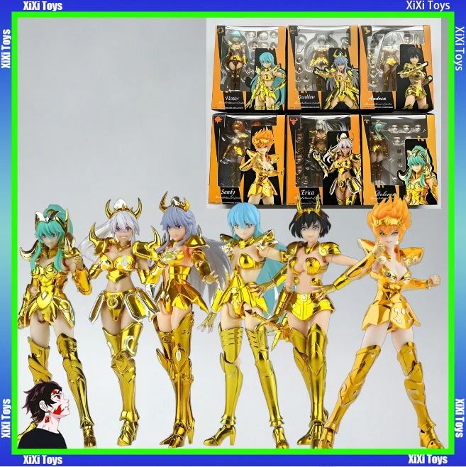 Saint Seiya Myth Cloth EX Géminis Cheryl, Leo Sandy, Aries, Acuario Mamie, Escorpio Geraldine, Tauro, Piscis Venus, Capricornio / Modelo GT