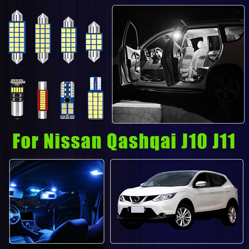 

Светодиодная лампа для чтения в салоне автомобиля Nissan Qashqai J10 J11 2007-2020, аксессуары