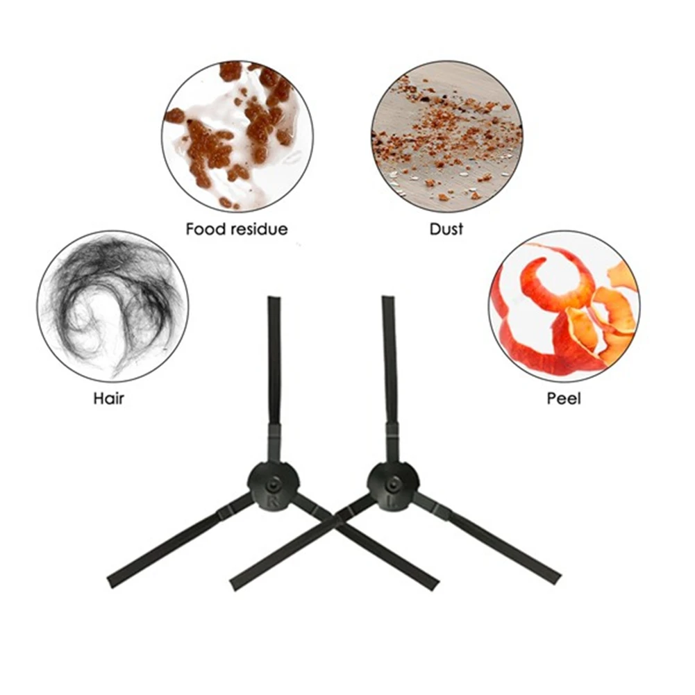 ABZA-Escova lateral e pano de limpeza de microfibra lavável para peças sobressalentes Ilife V9/V9 Pro/G9/G9 Pro/A12 Pro