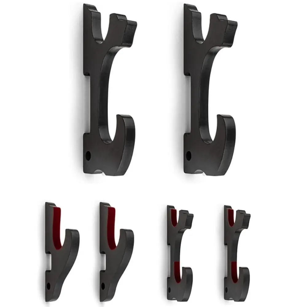 Hochwertiges, separates, an der Wand montiertes Schwertregal aus Holz, schwarz, verstellbar, verstellbar, Schwertregal, Schwerthaken für Zuhause
