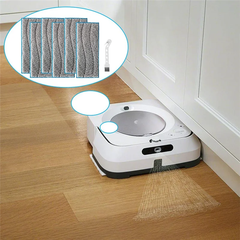 Ersatz wasch bare Mopppads für irobot braava jet m6 Roboter Staubsauger Zubehör wieder verwendbare Feucht tücher