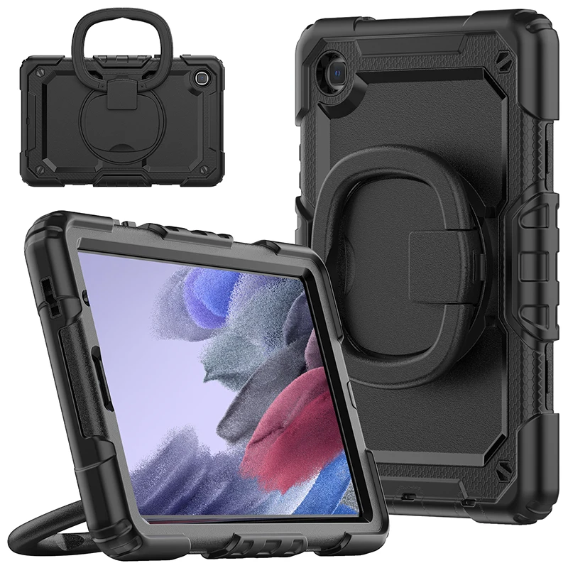 

Case For Samsung Galaxy Tab A7 Lite 8.7 inch 2021 T220 T225 Tablet Case Kickstand Holder Anti-fall 360 Rotation Protective Cover