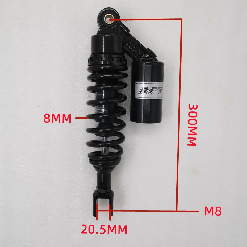 1piece 7mm 8mm spring 280mm 300mm 320mm GAS Motorcycle Shock Absorbers for Honda Yamaha suzuki Kawasaki Gokart Moped Quad ATV