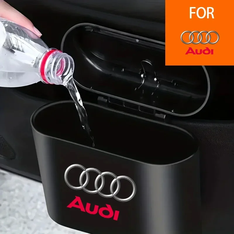 

Портативный подвесной мини-автомобильный мусорный бак для Audi A3 A6 Q3 B5 B6 B7 B8 B9 Q7 8P 8V 8L A5 A4 C6 C5 C7 4F A1 A7 A8 Q2 Q5 RS3 RS