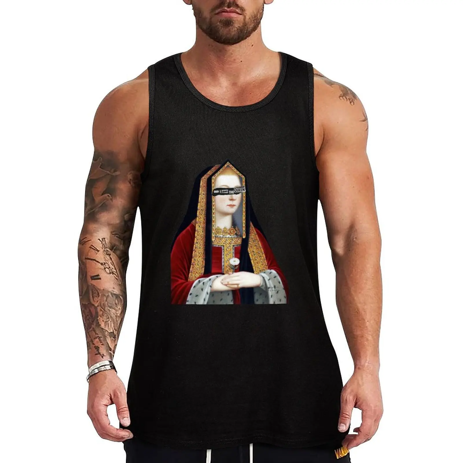 

The White Princess Tank Top anime gym clothes for man bodybuilding man