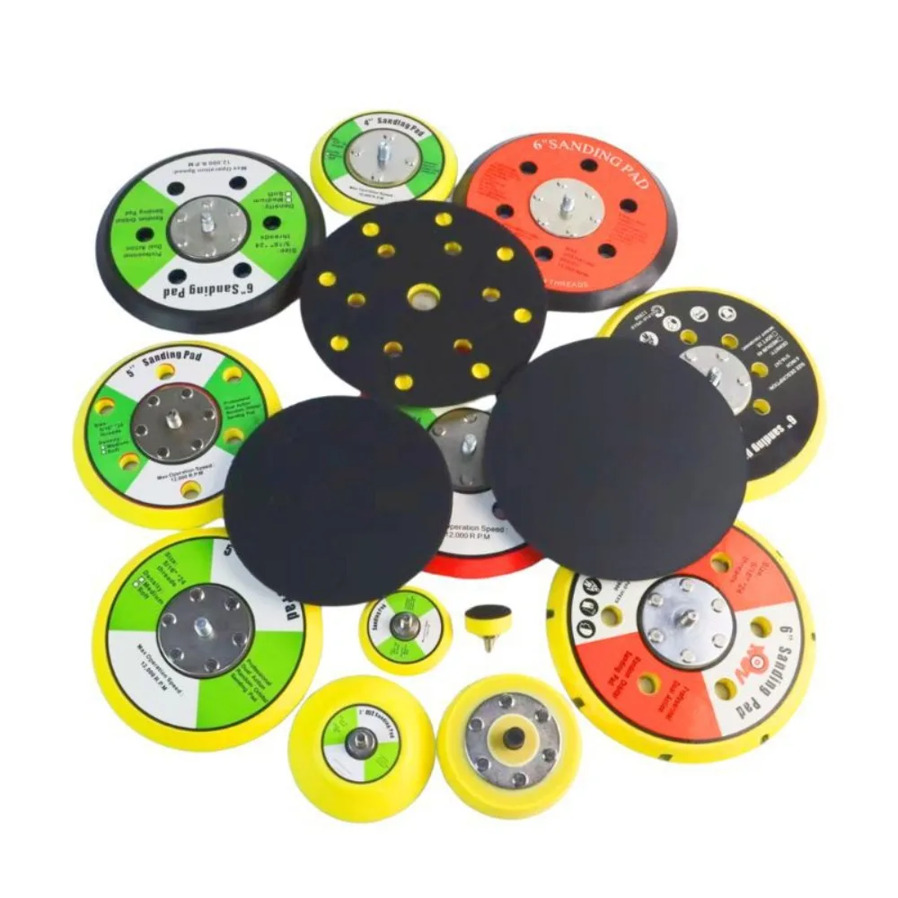 4 шт.: Пневматические аксессуары/Пневмошлифовальная машина/Гриндер, 5-дюймовый самоклеящийся флокированный полировальный диск, шлифовальный диск, диск из наждачной бумаги