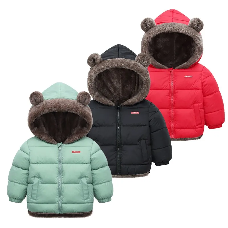 

Winter Baby Boys Warm Coat Cashmere Cotton Padded Jackets Toddler Girls Fleece Jacket Padded Jacket Kids Clothes Thicken Outwear