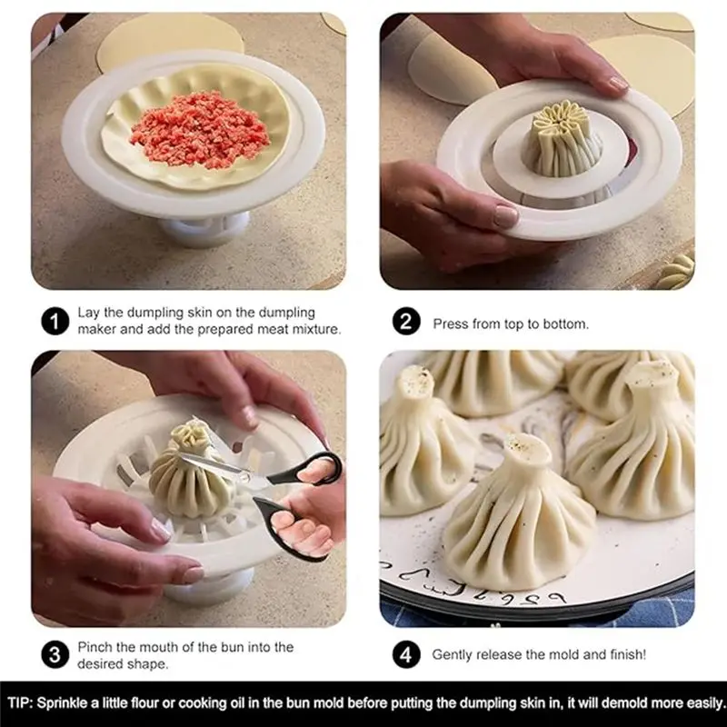 AB08-Flower Shaped Pastry Machine Bun Mold Homemade Pastry Food Preparation Exploration Tool