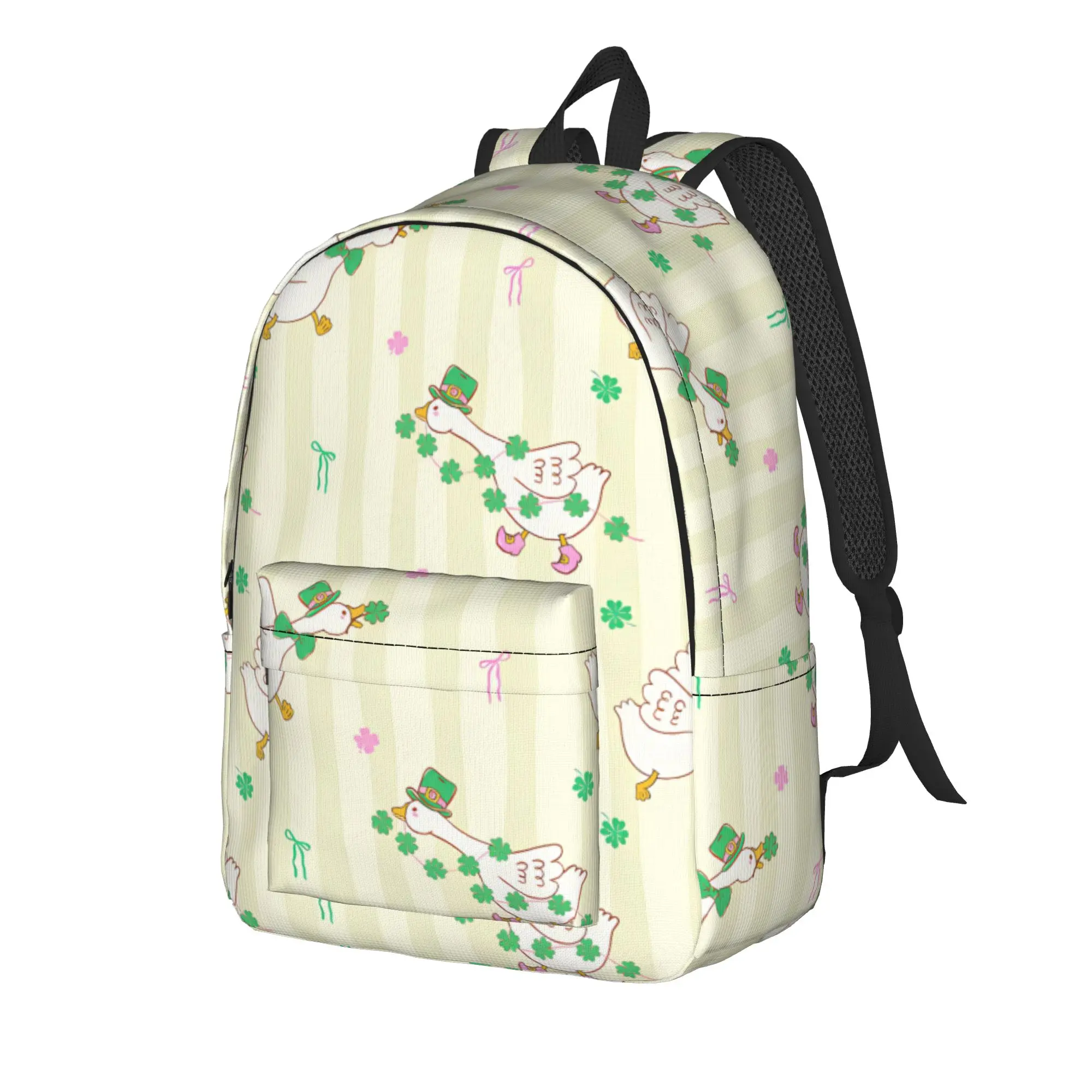 Cute Spring Cottagecore Goose Backpack  College Backpacks Girl Cool School Bags Custom Large Rucksack