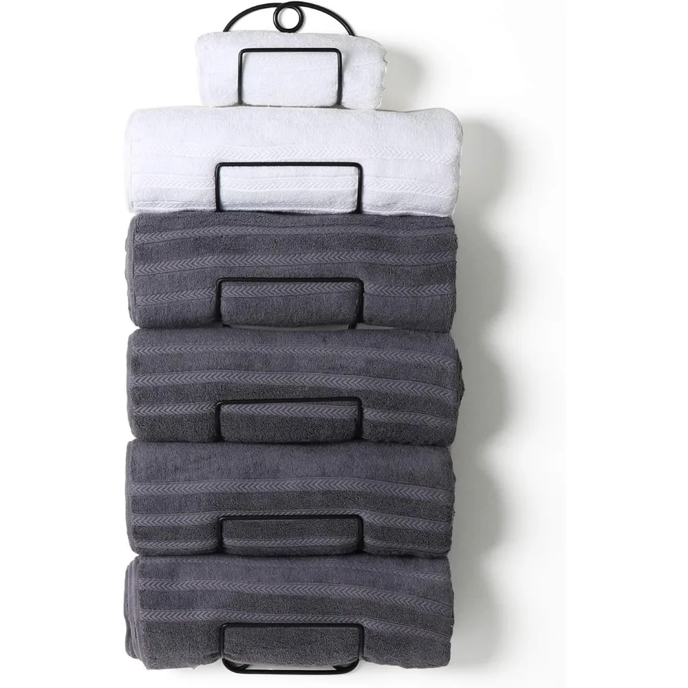 

Вешалки для полотенец для ванной комнаты, настенная металлическая вешалка для вина, полка для полотенец, держатель для полотенец для ванны, черный