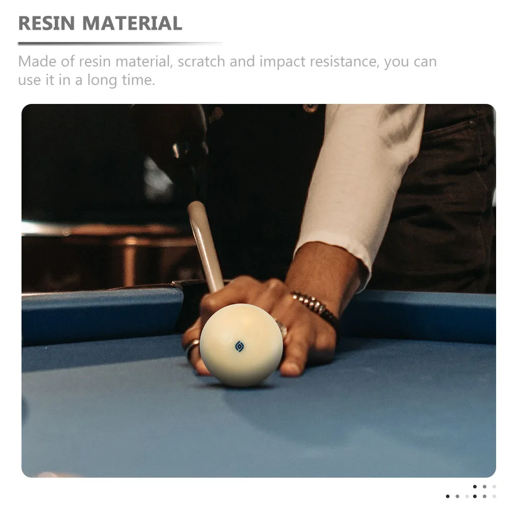 

2pcs Pool Billiard White Balls Resin Material Durable Scratch Resistant Cue Ball Game Room Bar Sports Match Accessories