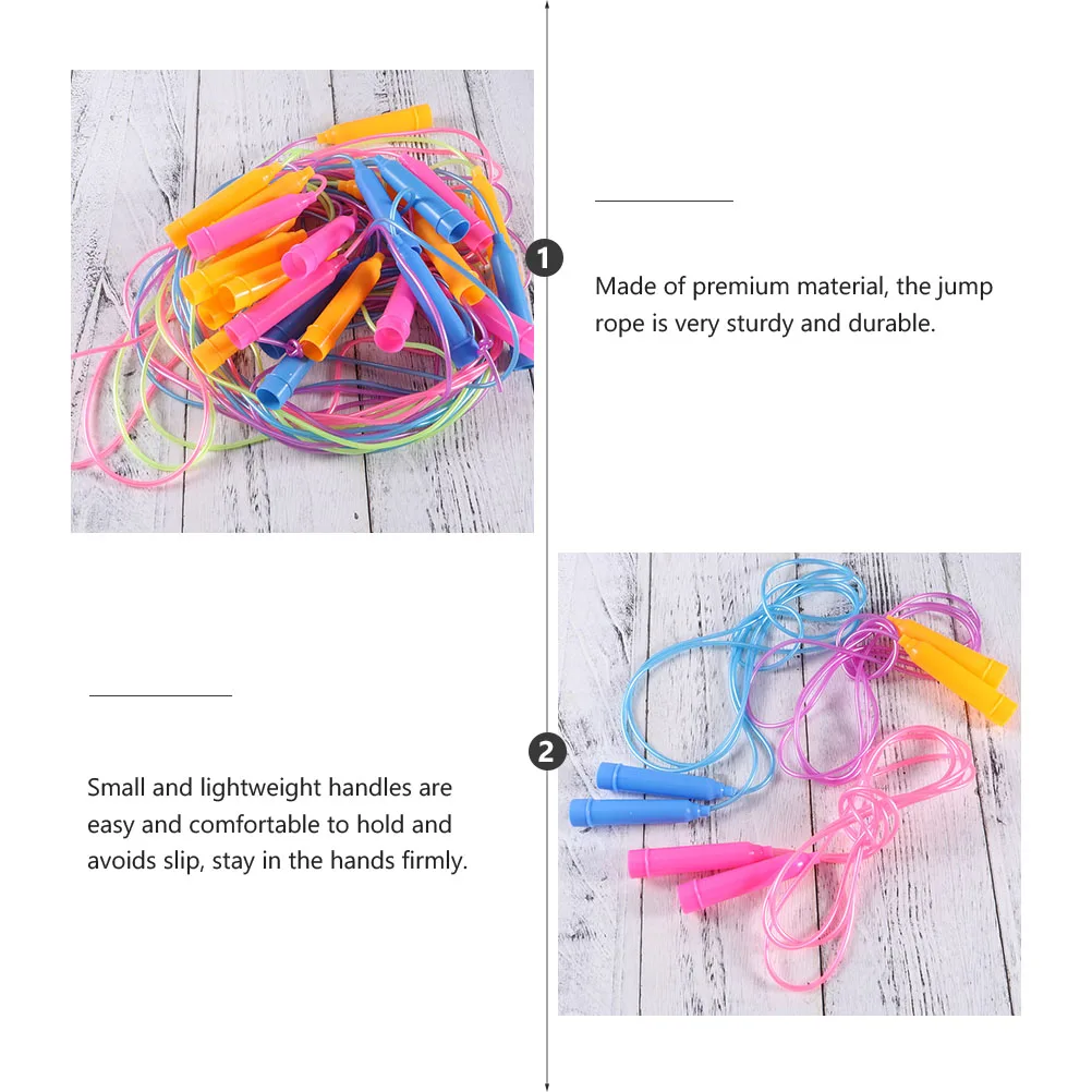

6PCS Sports Jump Rope for Kids Lightweight Exercise Ropes Preschool Skipping Tool Cardio Training Fitness Gym Equipment