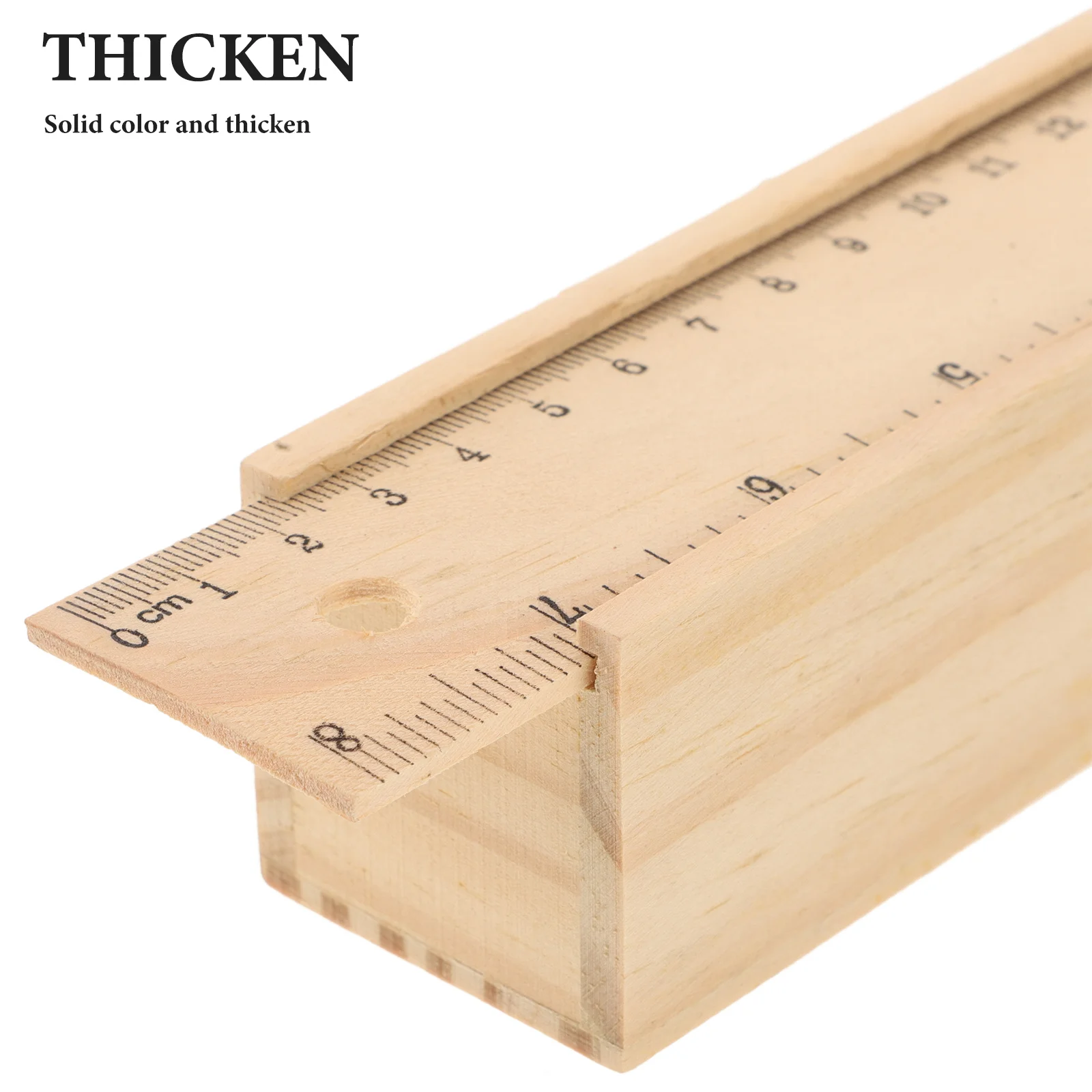 Estuche portátil de madera para lápices, construcción robusta, textura suave, ideal para la escuela, oficina, viajes, gran regalo para amigos y colegas