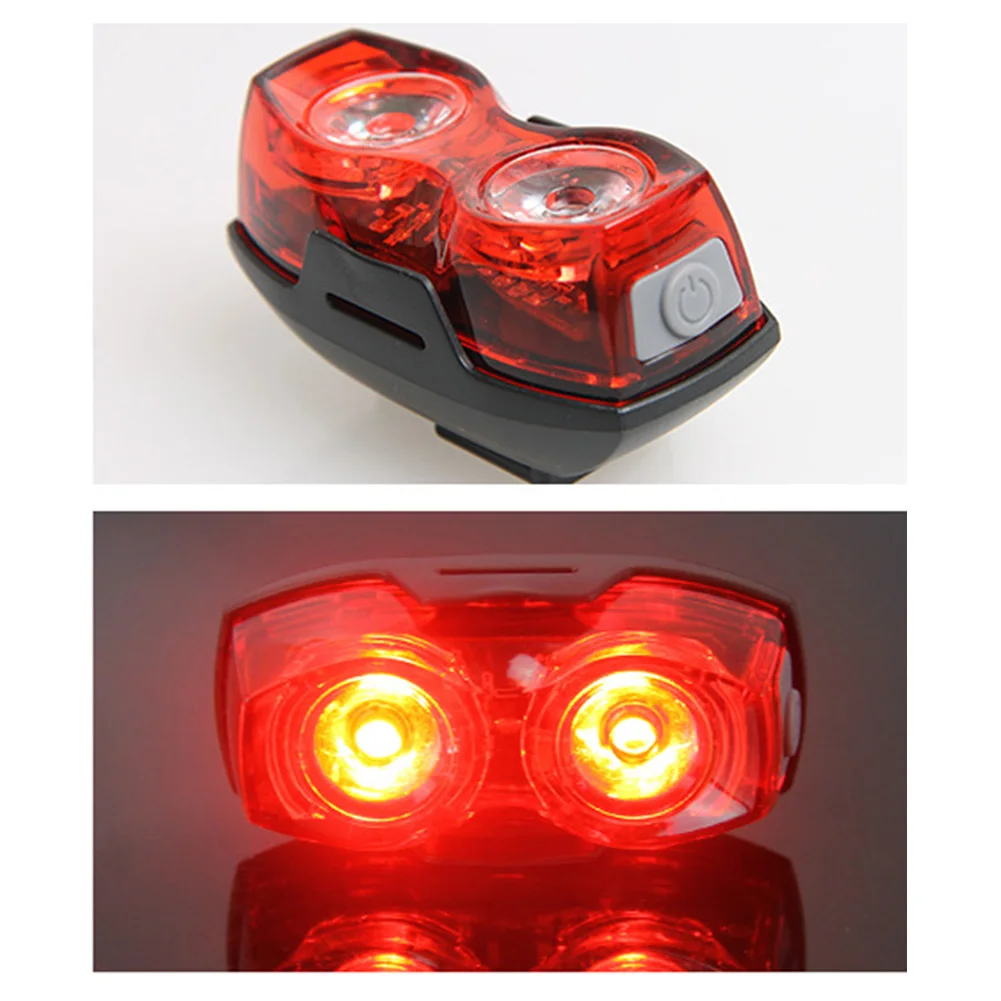 Bicycle Tail Light Mountain Bike Red Light Tail Light Horizontal Or Vertical Bike Headlight Flashlight Cycling Scooter Tail