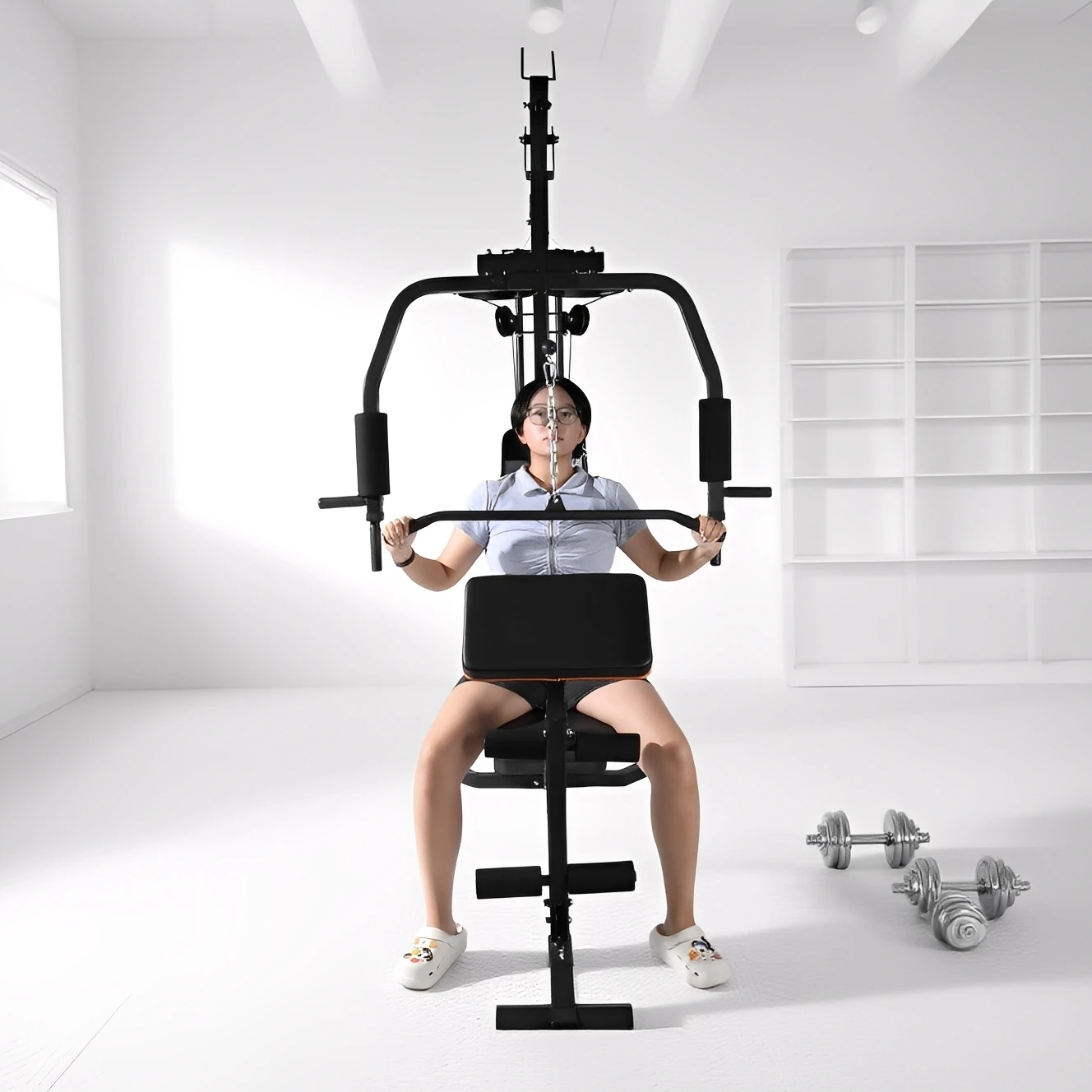 

All-in-One Home Gym Machine, Multifunctional Weight Strength Training Equipment