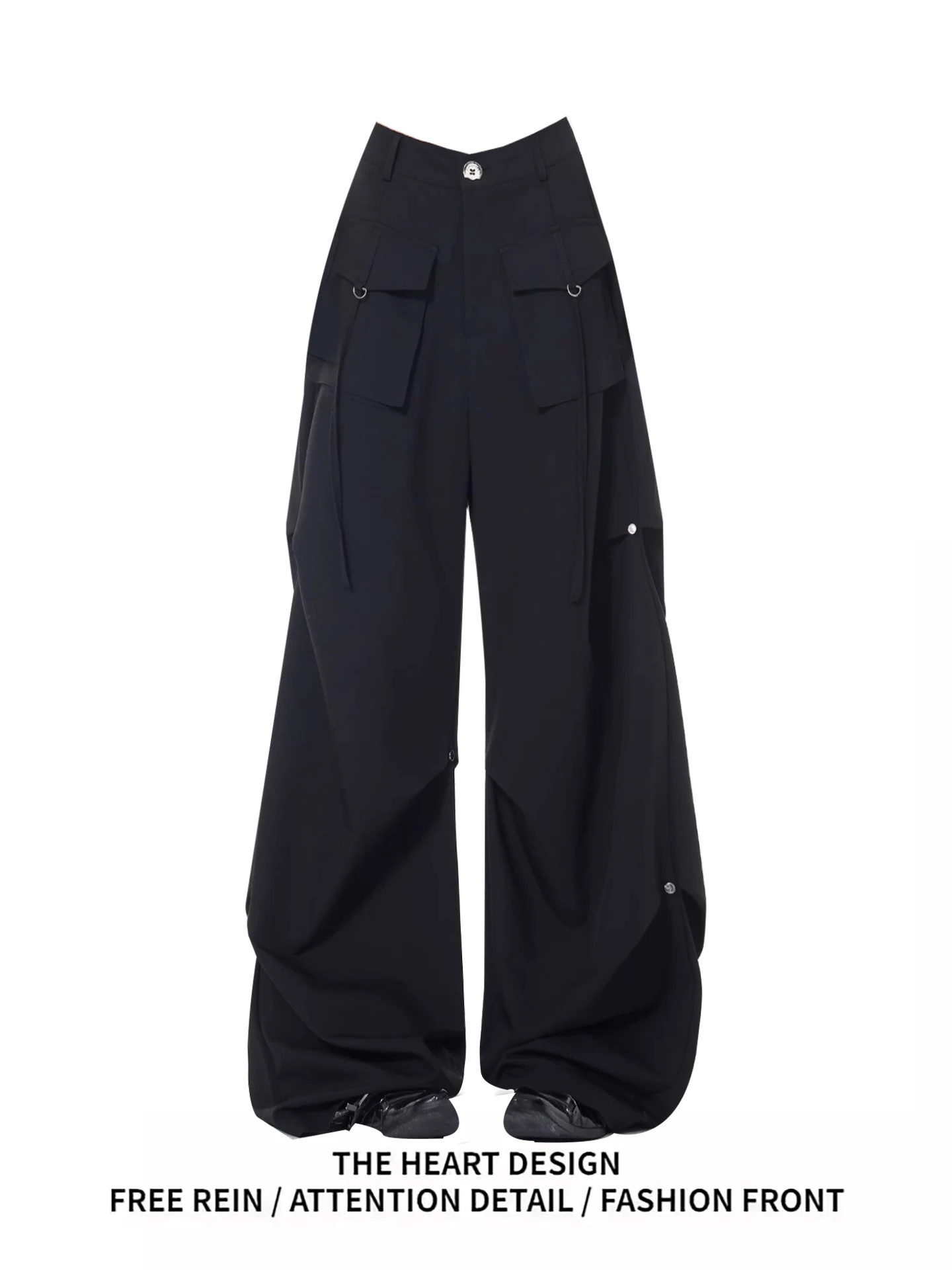 

Bla Pleated Wide Leg Pants Women's Summer New Design High Waist Loose Drapey Suit Pants Korean Sle Straight Leg Trousers