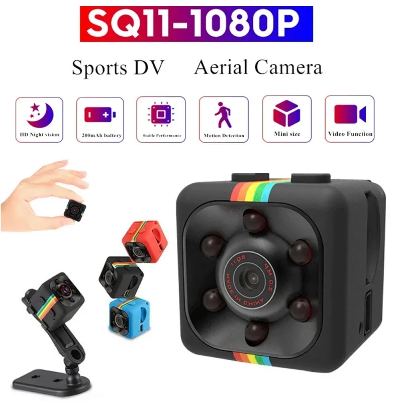 SQ11 Mini Original Camera Full HD 1080p Smart Home Gopro Night Vision Remote Surveillance DV Outdoor Sport Video Micro Recorder