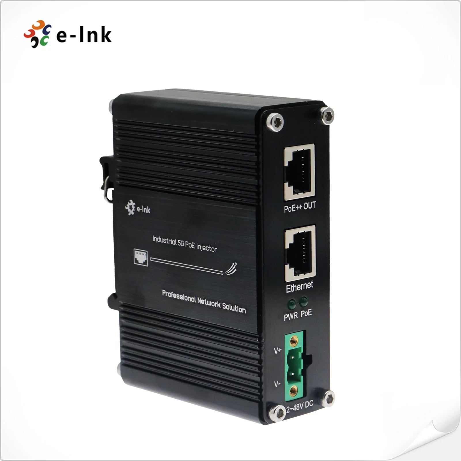 حاقن صناعي 5G 95W 802.3bt PoE++ (12 ~ 48VDC)
