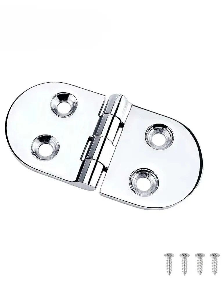 Stainless Steel Boat Caravan RV Deck Hinge, Cupboard Cabinet Drawer, Door Strap, Butt Hinge, Furniture Hardware, 316