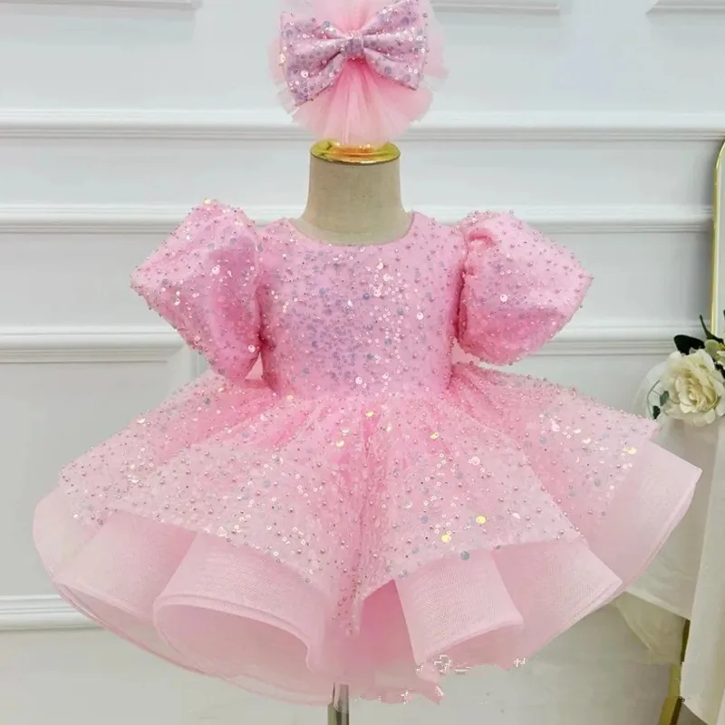 High End Girls Evening Princess Ball Gown Children Fashion Host Piano Performance Dress y1807