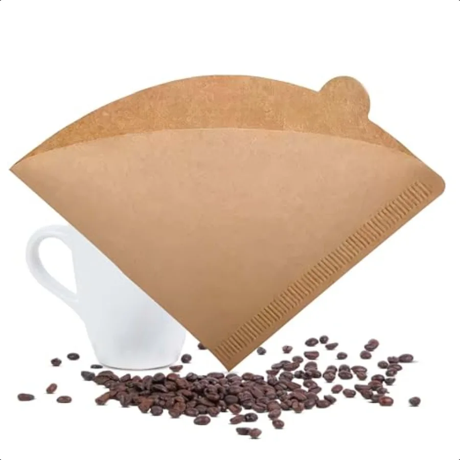 

Exle Coffee Filter V shape Cone Coffee Filters Natural Drip Paper Filters 24 Cup 100 ct Brewing with Exle Coffee Filter 100 Wo
