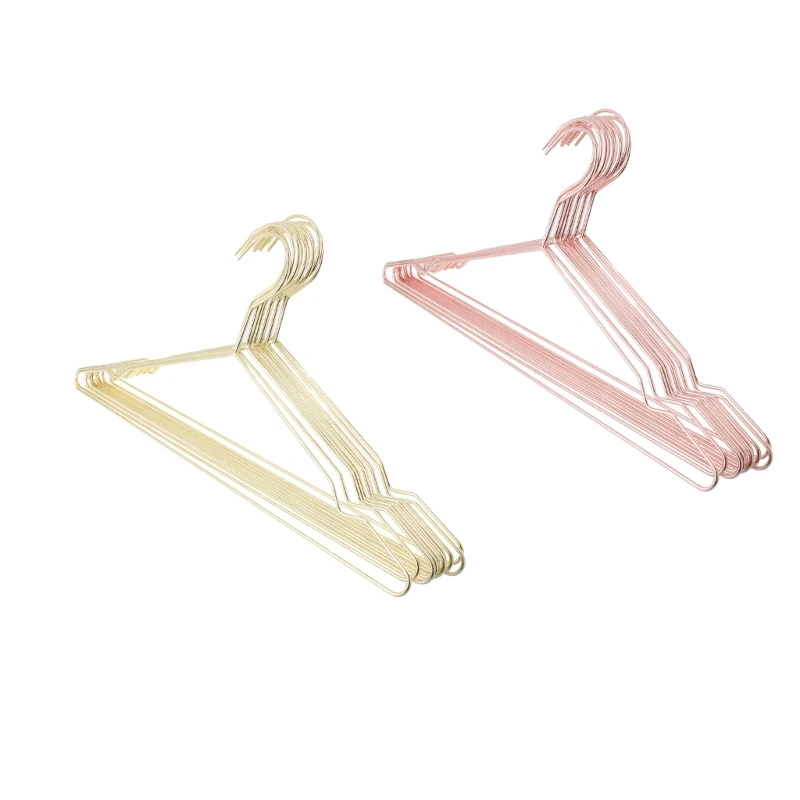 

10 Pcs Heavy Duty Metal Hangers with Notches Clothes Coat Suit Shirt Dropsale