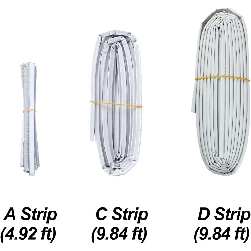 مجموعة أدوات تجريد السير الوقائي ذاتية اللصق للنافذة، مقاومة للرياح والغبار لشرائط عزل المنزل من الفينيل #2
