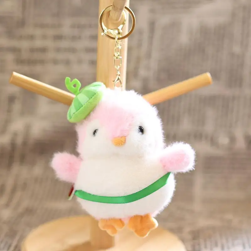 Pinguim brinquedo de pelúcia chaveiro dos desenhos animados boneca de pelúcia mochila pingente saco pendurado decoração presentes adoráveis