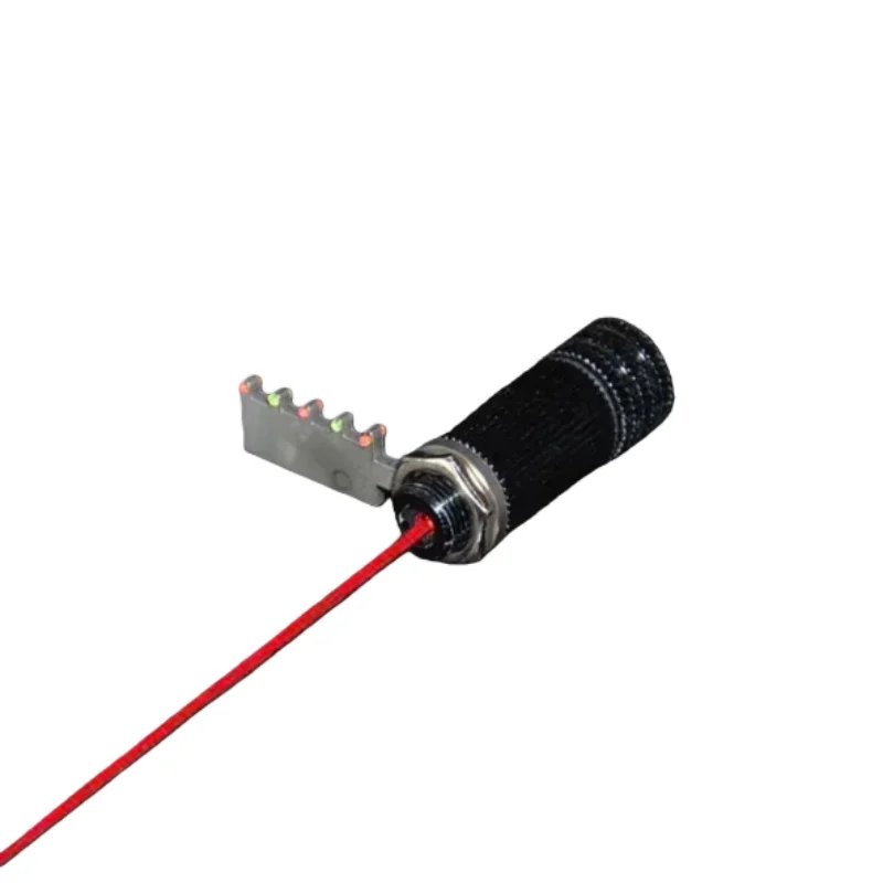 1pcs Slingshot Sight Accessory Laser Infrared Stainless Steel Six-link Mechanical Sight LED Light Fiber Optic Sight Point