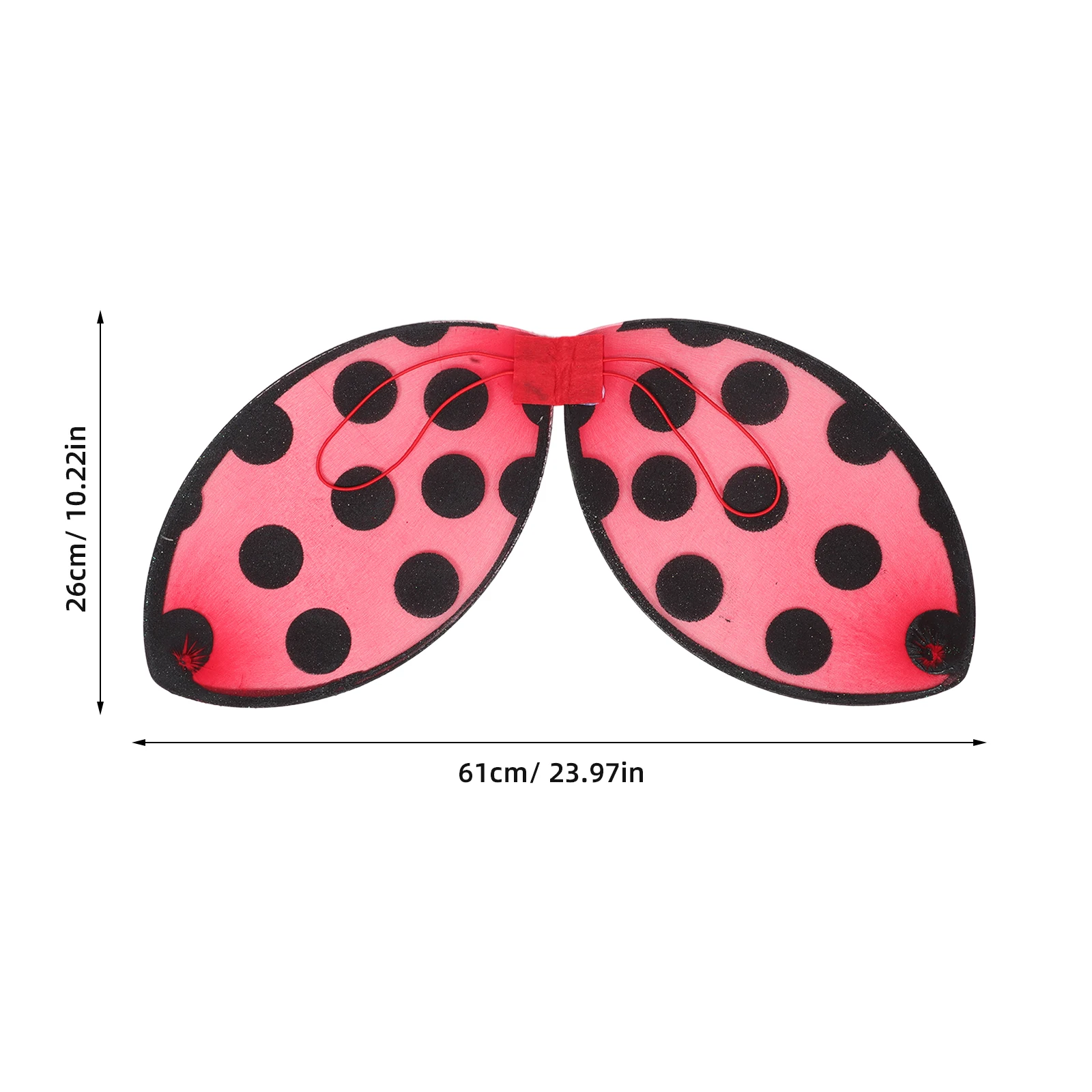 1pc Maglia Pieghevole Coccinella Ali Ragazze Coccinella Costume Puntelli di Prestazione Sul Palcoscenico Bambini Vestire Coccinella Ali Costumi Cosplay