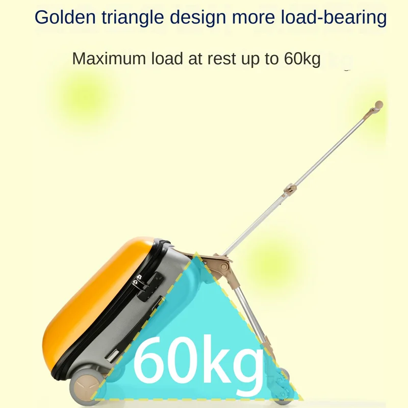 子供用スーツケース、シート付きデザイン、多機能ベビーカー型スーツケース、乗って座れる、機内持ち込み可能、旅行用子供用荷物