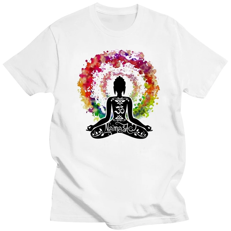 Mens T-Shirt Buddha Chakra Om Namaste Colourful Design Ts1623 ?Latest New Style Tee Shirt